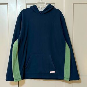 Vineyard Vines Fleece Color Block Blue Green Hooded Fleece Classic Men’s Size XL